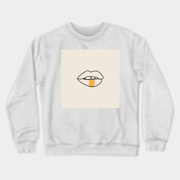 whisper line art Crewneck Sweatshirt by NJORDUR